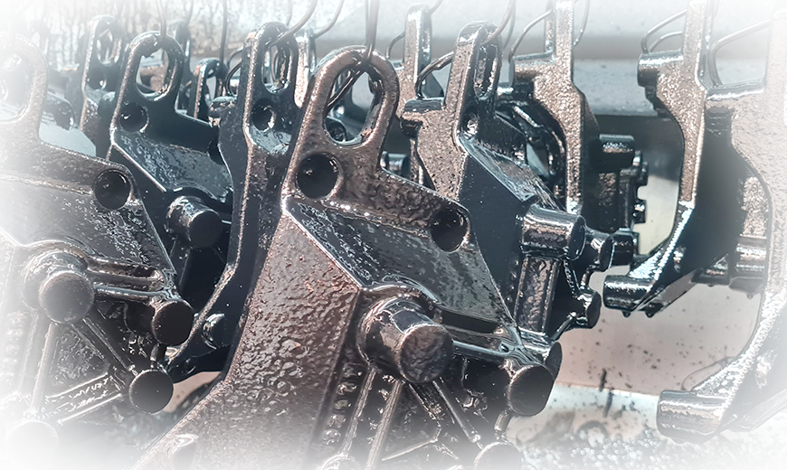 Surface treatment services available for diverse automotive parts.